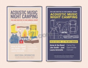 户外用品海报模板设计